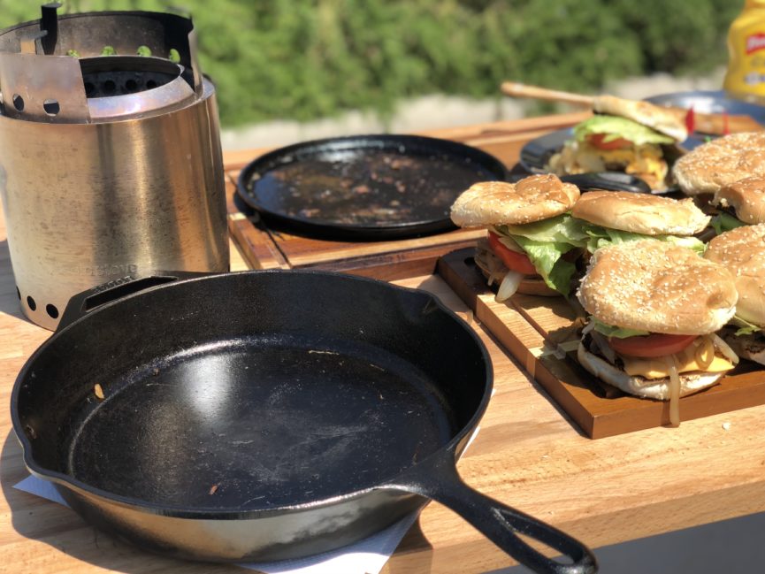 Solo Stove Campfire and Burgers