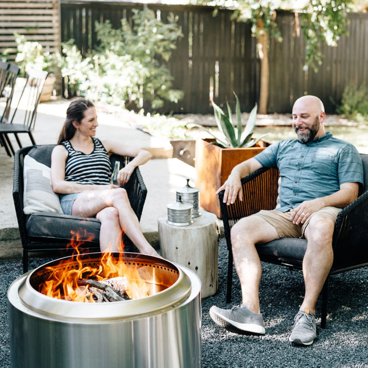 How To Reimagine Your Outdoor Space, Solo Fire Pit Covered Patio Ideas