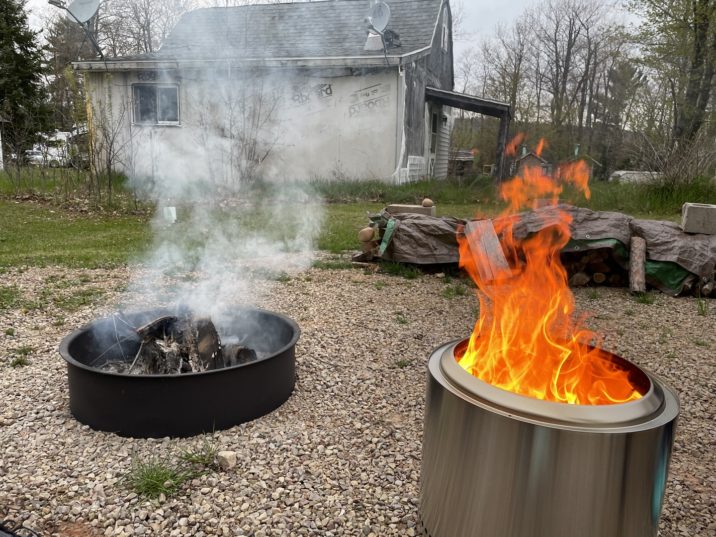 Tracey S. Smokeless Solo Stove VS Regular Fire Pit